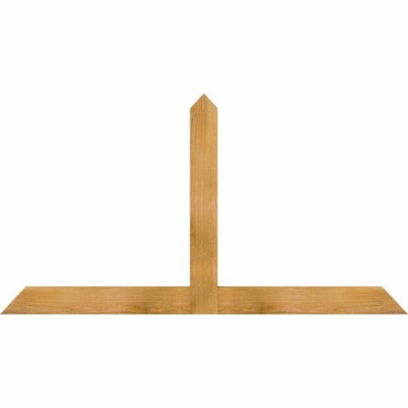 Ekena Millwork Portland Rough Sawn Timber Gable Bracket, Western Red Cedar, 60"W x 32"H x 2"D x 4"F, 13/12 Pitch GBW060X32X0204POR00RWR